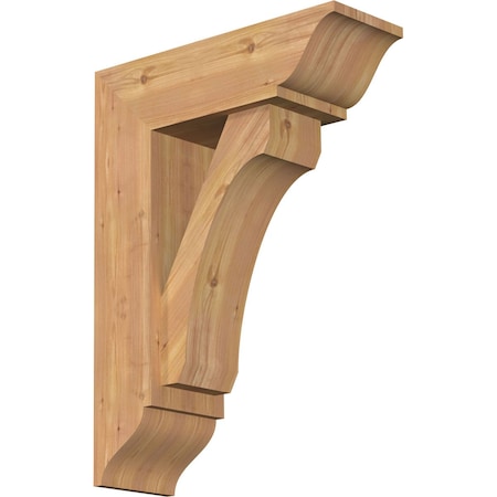 Legacy Traditional Smooth Bracket W/ Offset Brace, Western Red Cedar, 7 1/2W X 22D X 30H